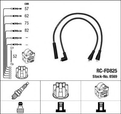 NGK 8569 Ignition Cable Kit